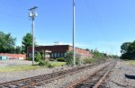 Looking north from the Devine St Grade Crossing